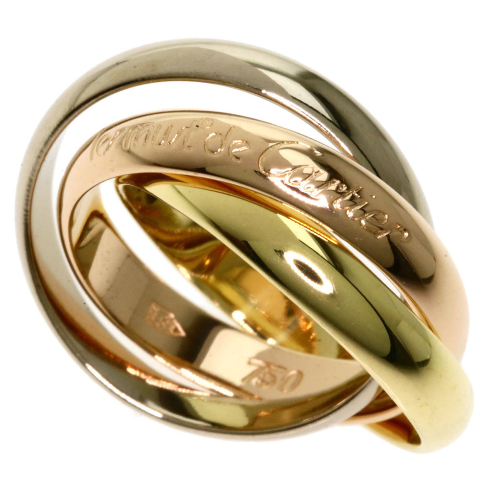 CARTIER Trinity # 48 Rings / K18 Yellow Gold K18WG K18PG Ladies - Picture 1 of 5